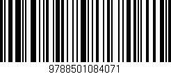 Código de barras (EAN, GTIN, SKU, ISBN): '9788501084071'