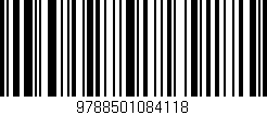 Código de barras (EAN, GTIN, SKU, ISBN): '9788501084118'