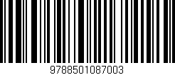 Código de barras (EAN, GTIN, SKU, ISBN): '9788501087003'
