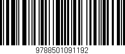 Código de barras (EAN, GTIN, SKU, ISBN): '9788501091192'