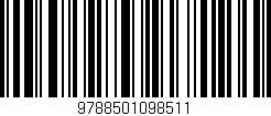 Código de barras (EAN, GTIN, SKU, ISBN): '9788501098511'