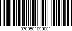 Código de barras (EAN, GTIN, SKU, ISBN): '9788501098801'
