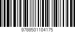 Código de barras (EAN, GTIN, SKU, ISBN): '9788501104175'