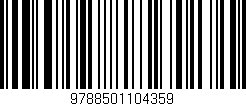 Código de barras (EAN, GTIN, SKU, ISBN): '9788501104359'