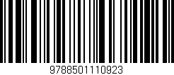 Código de barras (EAN, GTIN, SKU, ISBN): '9788501110923'