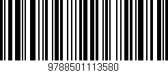 Código de barras (EAN, GTIN, SKU, ISBN): '9788501113580'