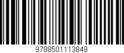 Código de barras (EAN, GTIN, SKU, ISBN): '9788501113849'