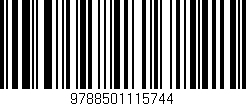 Código de barras (EAN, GTIN, SKU, ISBN): '9788501115744'