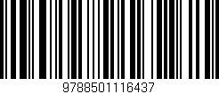 Código de barras (EAN, GTIN, SKU, ISBN): '9788501116437'
