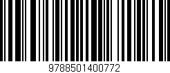 Código de barras (EAN, GTIN, SKU, ISBN): '9788501400772'