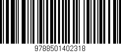 Código de barras (EAN, GTIN, SKU, ISBN): '9788501402318'