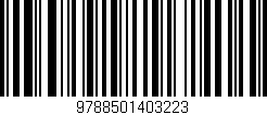 Código de barras (EAN, GTIN, SKU, ISBN): '9788501403223'