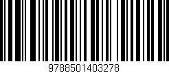 Código de barras (EAN, GTIN, SKU, ISBN): '9788501403278'