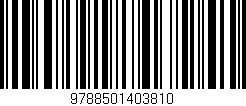 Código de barras (EAN, GTIN, SKU, ISBN): '9788501403810'