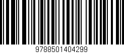 Código de barras (EAN, GTIN, SKU, ISBN): '9788501404299'