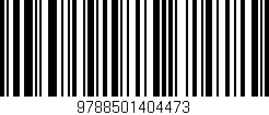 Código de barras (EAN, GTIN, SKU, ISBN): '9788501404473'
