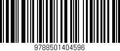 Código de barras (EAN, GTIN, SKU, ISBN): '9788501404596'