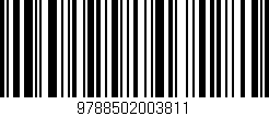 Código de barras (EAN, GTIN, SKU, ISBN): '9788502003811'