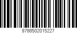 Código de barras (EAN, GTIN, SKU, ISBN): '9788502015227'