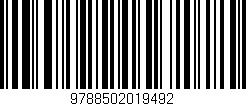 Código de barras (EAN, GTIN, SKU, ISBN): '9788502019492'