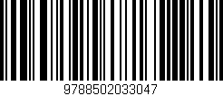 Código de barras (EAN, GTIN, SKU, ISBN): '9788502033047'