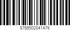 Código de barras (EAN, GTIN, SKU, ISBN): '9788502041479'