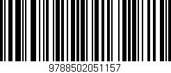 Código de barras (EAN, GTIN, SKU, ISBN): '9788502051157'