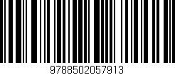 Código de barras (EAN, GTIN, SKU, ISBN): '9788502057913'