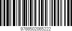 Código de barras (EAN, GTIN, SKU, ISBN): '9788502065222'