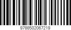 Código de barras (EAN, GTIN, SKU, ISBN): '9788502067219'