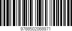 Código de barras (EAN, GTIN, SKU, ISBN): '9788502068971'