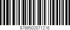 Código de barras (EAN, GTIN, SKU, ISBN): '9788502071216'