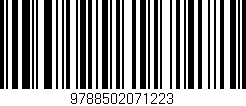 Código de barras (EAN, GTIN, SKU, ISBN): '9788502071223'