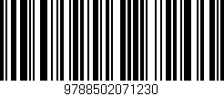 Código de barras (EAN, GTIN, SKU, ISBN): '9788502071230'