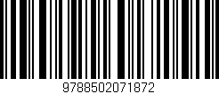 Código de barras (EAN, GTIN, SKU, ISBN): '9788502071872'