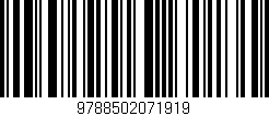 Código de barras (EAN, GTIN, SKU, ISBN): '9788502071919'