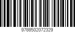 Código de barras (EAN, GTIN, SKU, ISBN): '9788502072329'