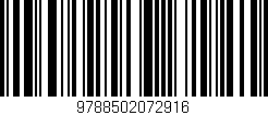 Código de barras (EAN, GTIN, SKU, ISBN): '9788502072916'