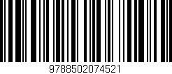 Código de barras (EAN, GTIN, SKU, ISBN): '9788502074521'