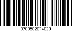 Código de barras (EAN, GTIN, SKU, ISBN): '9788502074828'