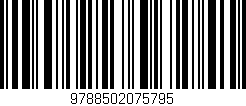 Código de barras (EAN, GTIN, SKU, ISBN): '9788502075795'