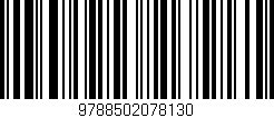 Código de barras (EAN, GTIN, SKU, ISBN): '9788502078130'