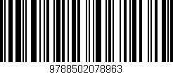 Código de barras (EAN, GTIN, SKU, ISBN): '9788502078963'