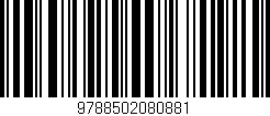 Código de barras (EAN, GTIN, SKU, ISBN): '9788502080881'