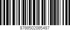 Código de barras (EAN, GTIN, SKU, ISBN): '9788502085497'