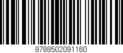 Código de barras (EAN, GTIN, SKU, ISBN): '9788502091160'