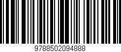 Código de barras (EAN, GTIN, SKU, ISBN): '9788502094888'