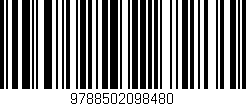 Código de barras (EAN, GTIN, SKU, ISBN): '9788502098480'
