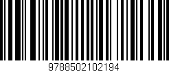 Código de barras (EAN, GTIN, SKU, ISBN): '9788502102194'