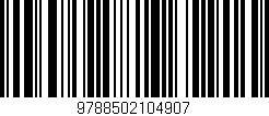 Código de barras (EAN, GTIN, SKU, ISBN): '9788502104907'